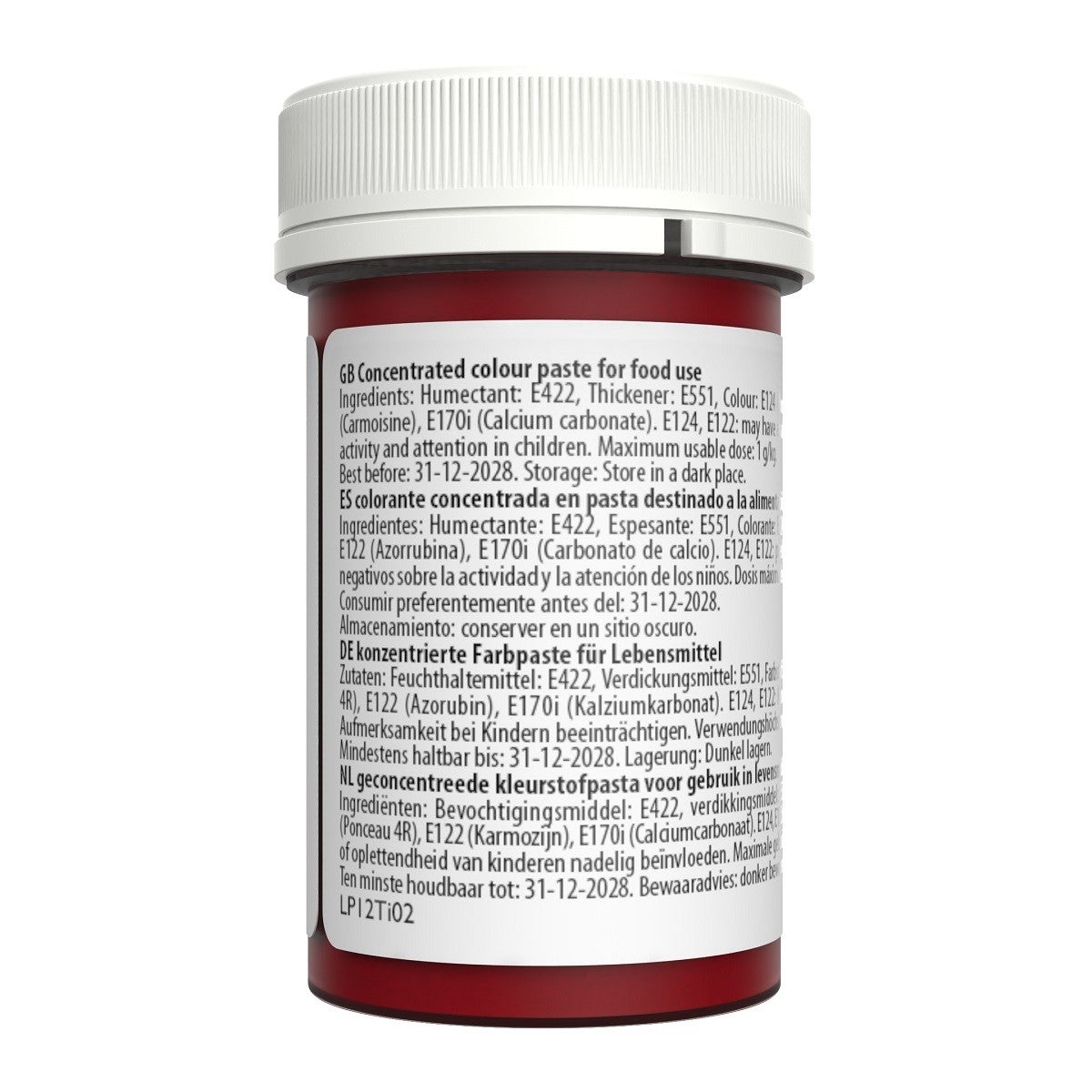 Sugarflair Colorant en Pâte Pastel ROUGE CERISE 25g