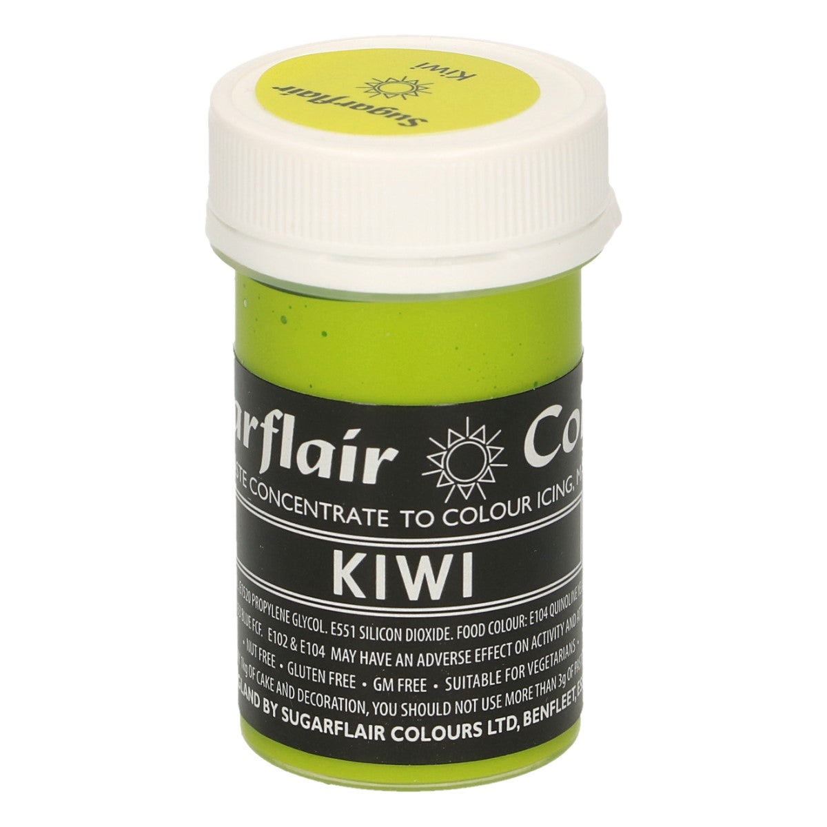 Sugarflair Colorant en Pâte Pastel KIWI, 25g