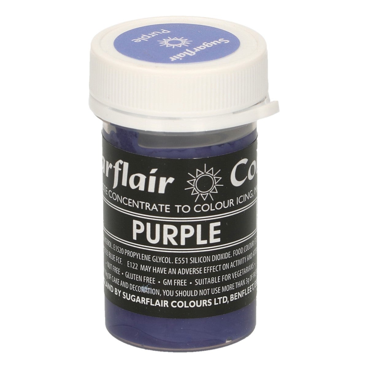 Sugarflair Colorant en Pâte Pastel VIOLET 25g