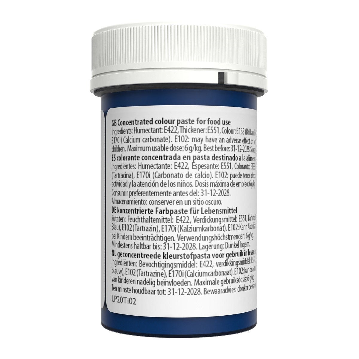 Sugarflair Pâte alimentaire colorée Pastel BLEU 25g