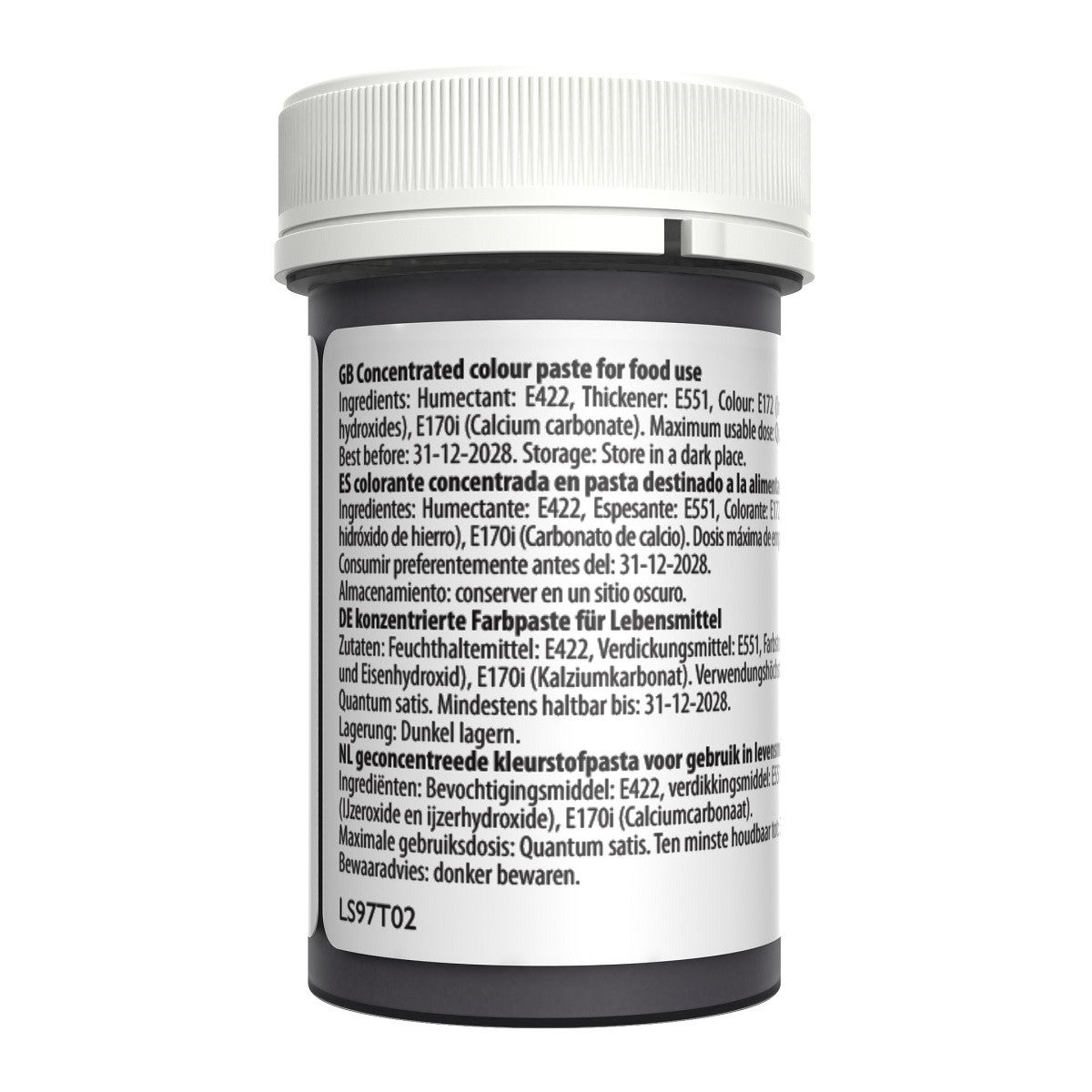 Sugarflair Pâte alimentaire colorée Satin ARGENT ANCIEN 25g