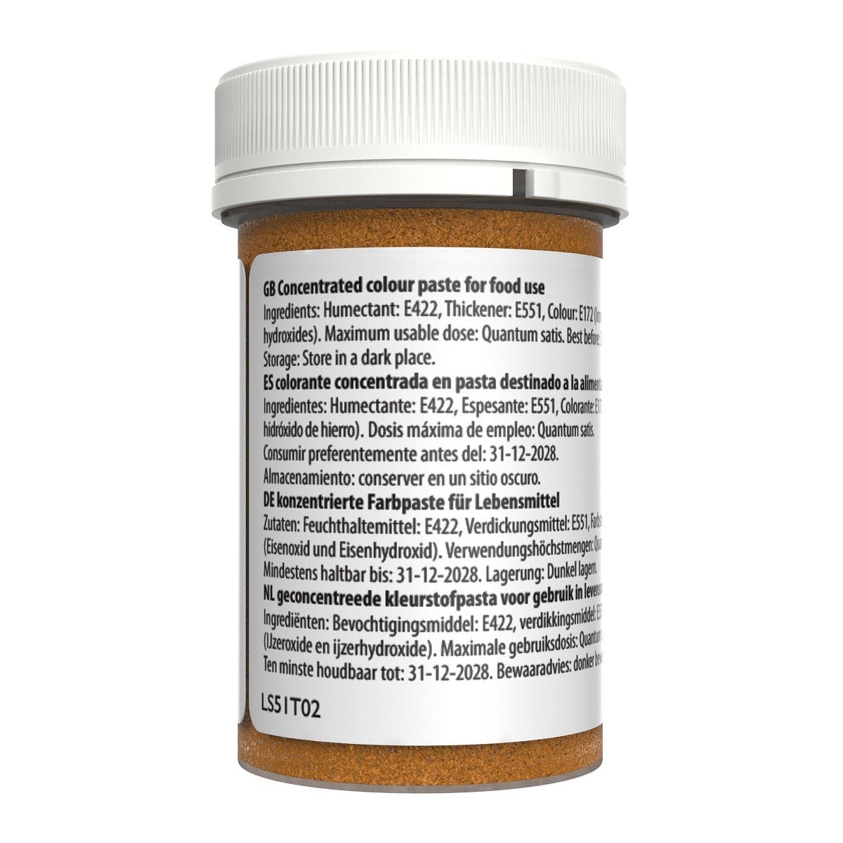 Sugarflair Pâte alimentaire colorée Satin OR 25g