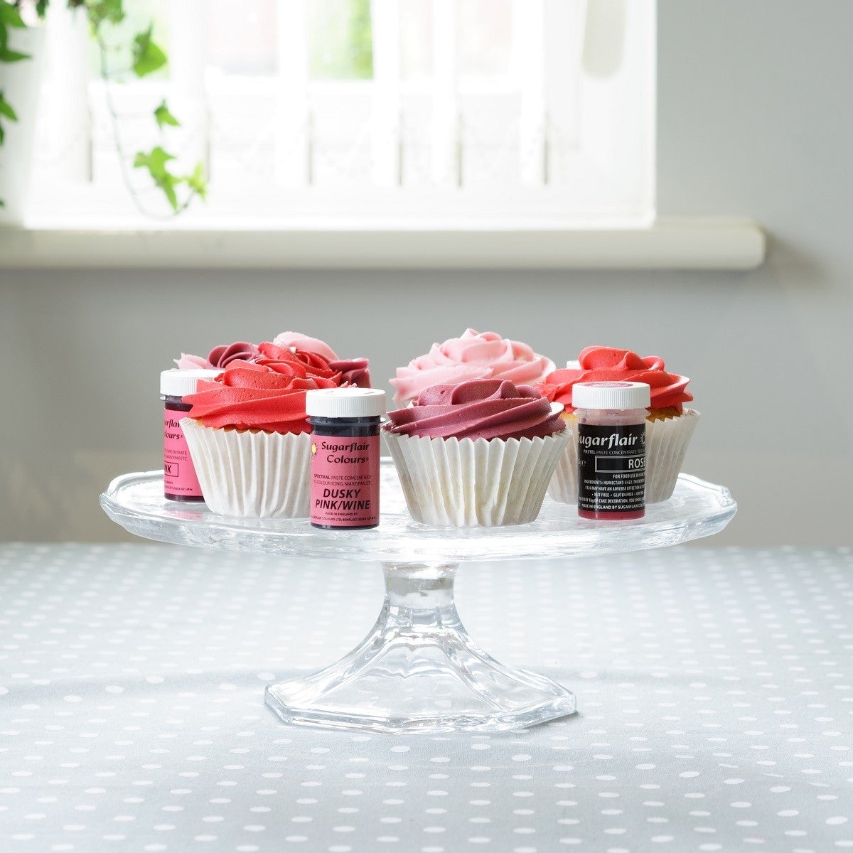 Sugarflair Paste Colour Pink Set/4