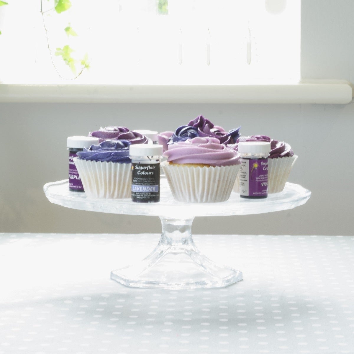 Sugarflair Pâte Colorante Mixte Violet Set/4