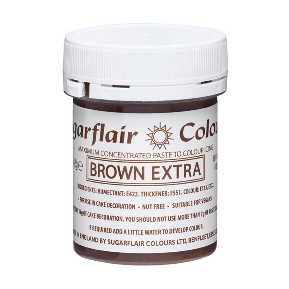Sugarflair - Max Concentrate Paste Color BRUN EXTRA, 42g