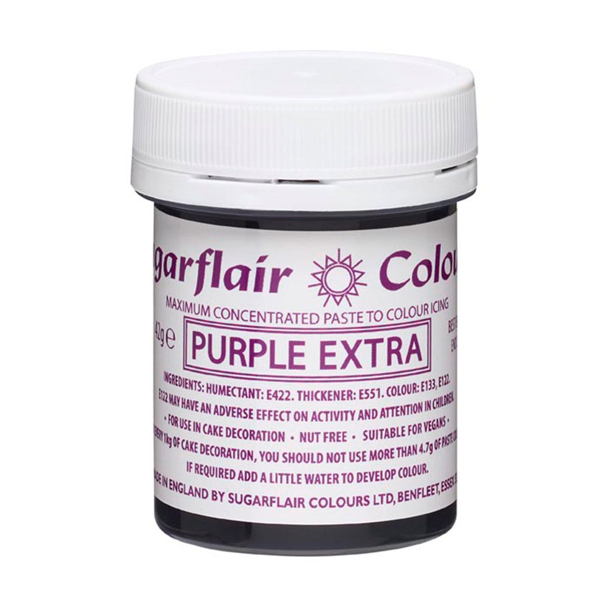 Sugarflair - Max Concentrate Paste Color Violet EXTRA, 42g