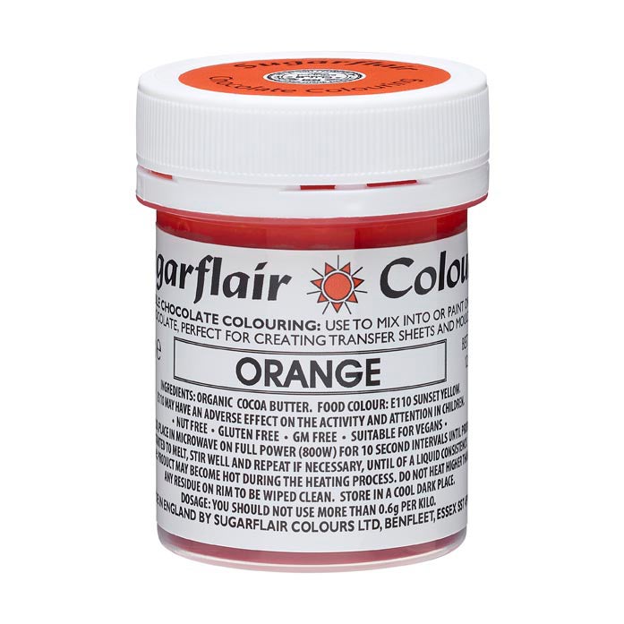 Sugarflair Colorant Chocolat - Orange - 35g