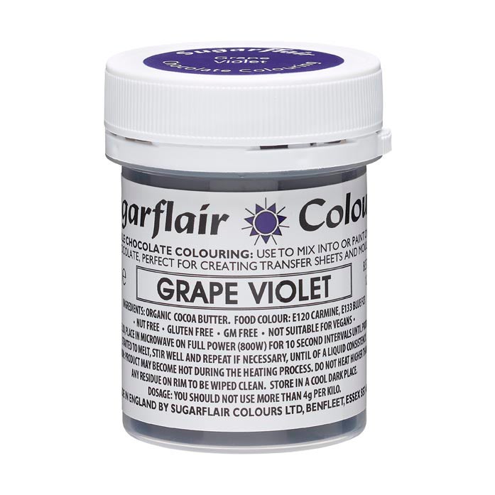 Sugarflair Colorant Chocolat - Grape Violet - 35g