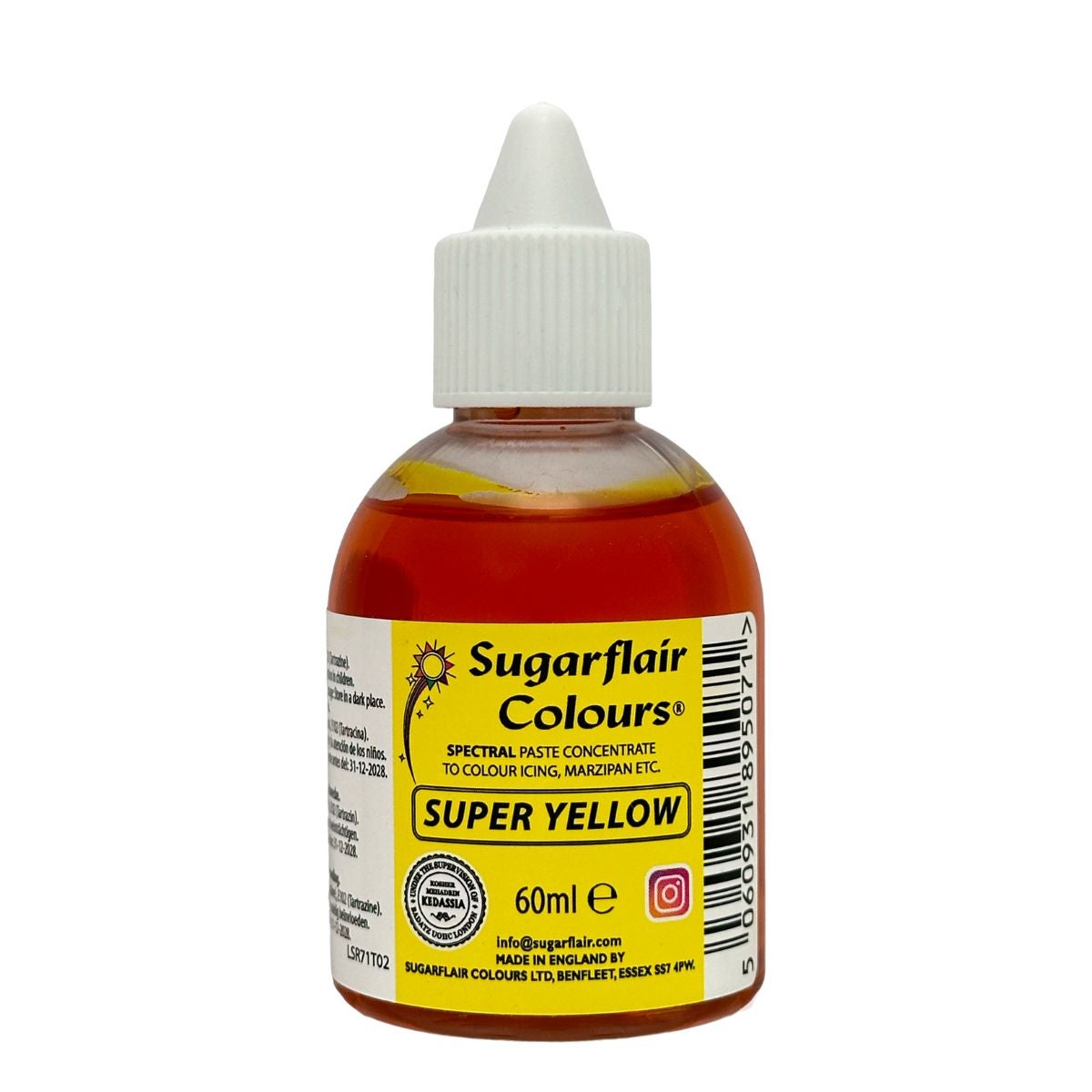 Sugarflair Colorant liquide Super Yellow 60ml