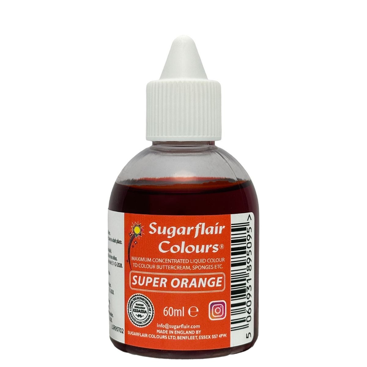 Sugarflair Colorant liquide Super Orange 60ml