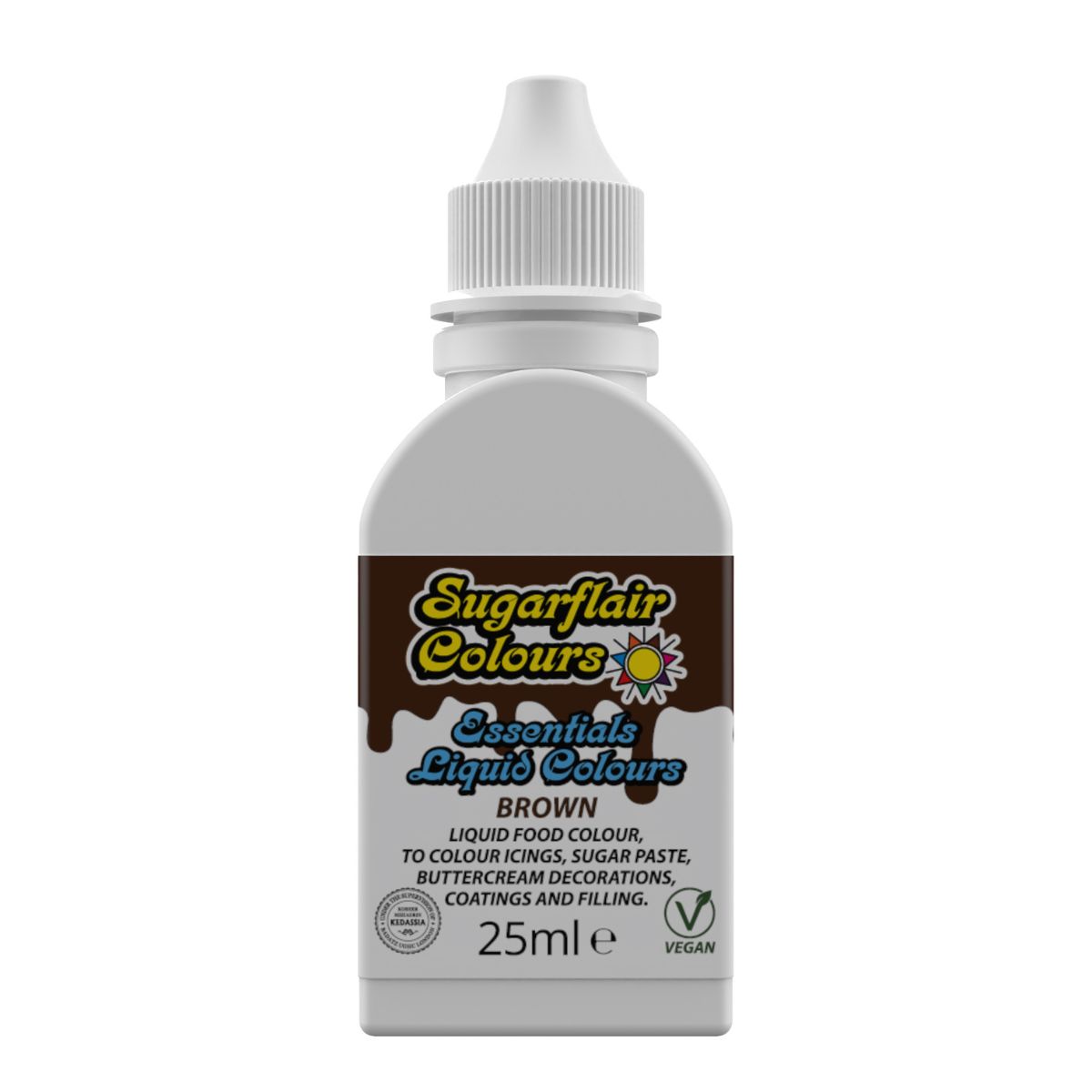 Sugarflair Liquid Colour Brun 25 ml