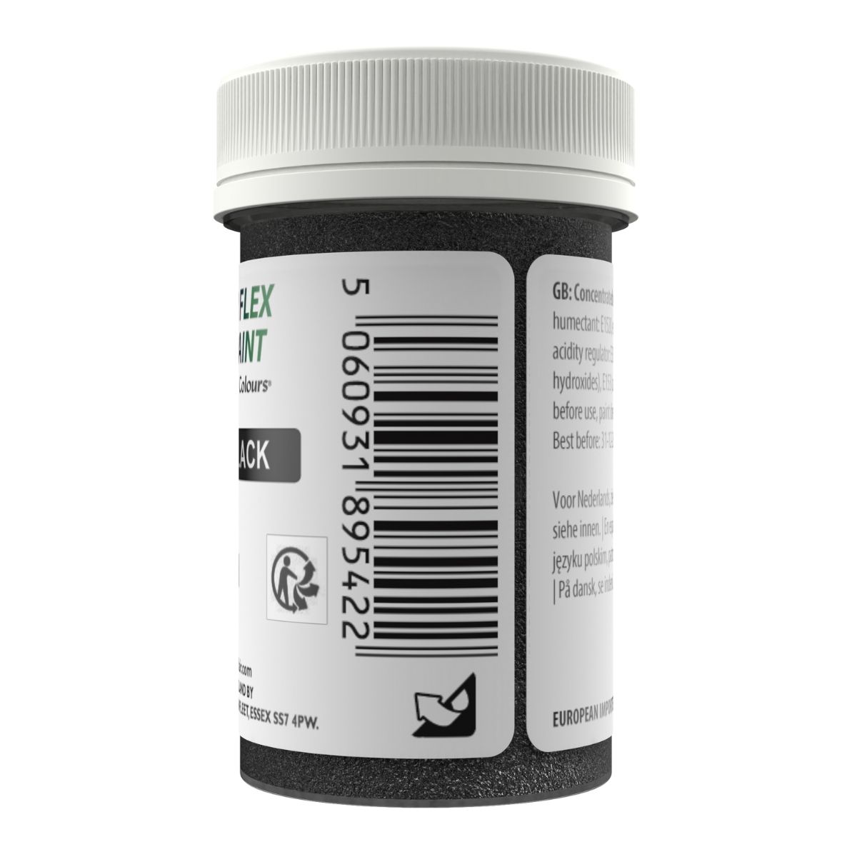 Sugarflair Edible Matt Paint - Noir - 25ml