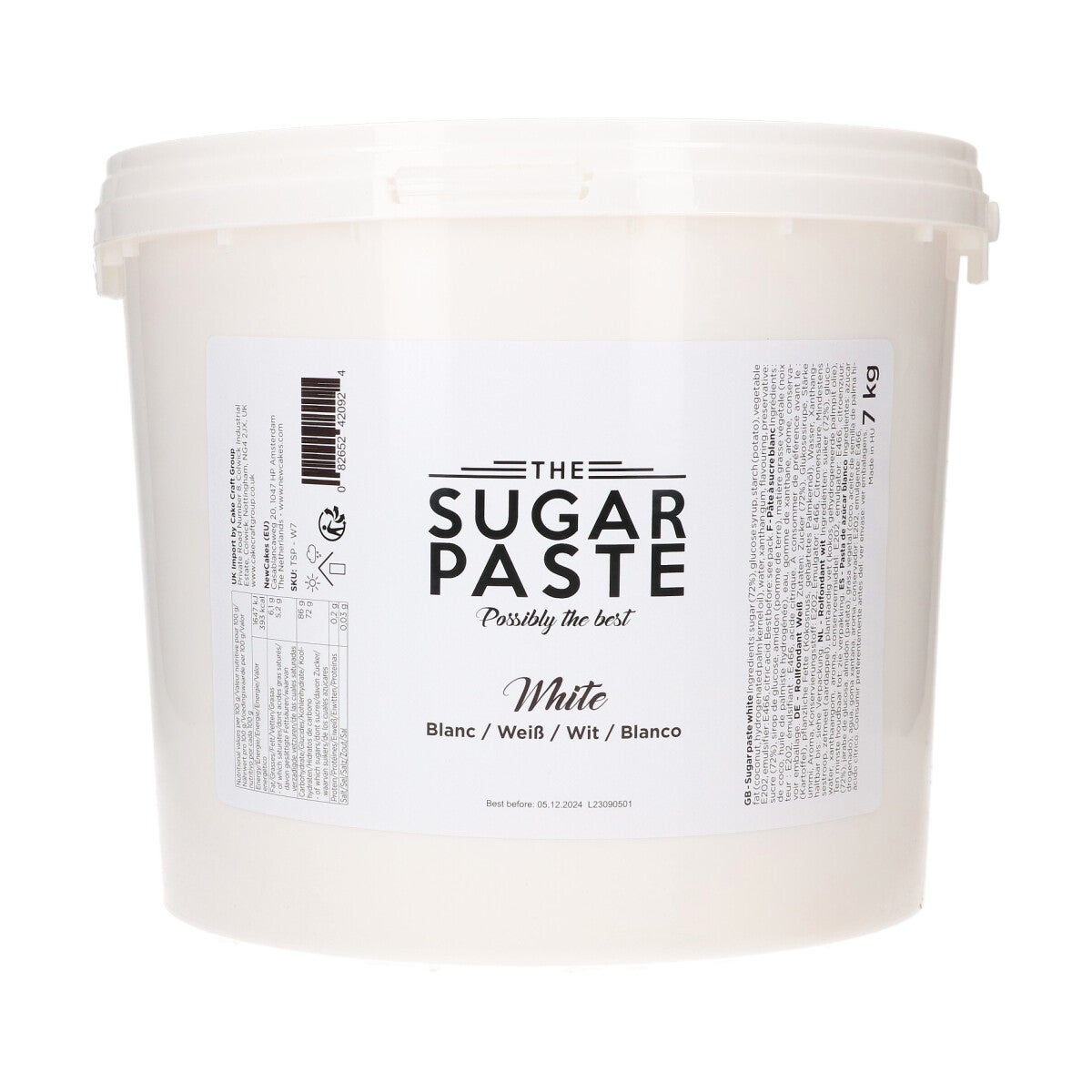 THE SUGAR PASTE™ Pâte à sucre blanche 7 kg