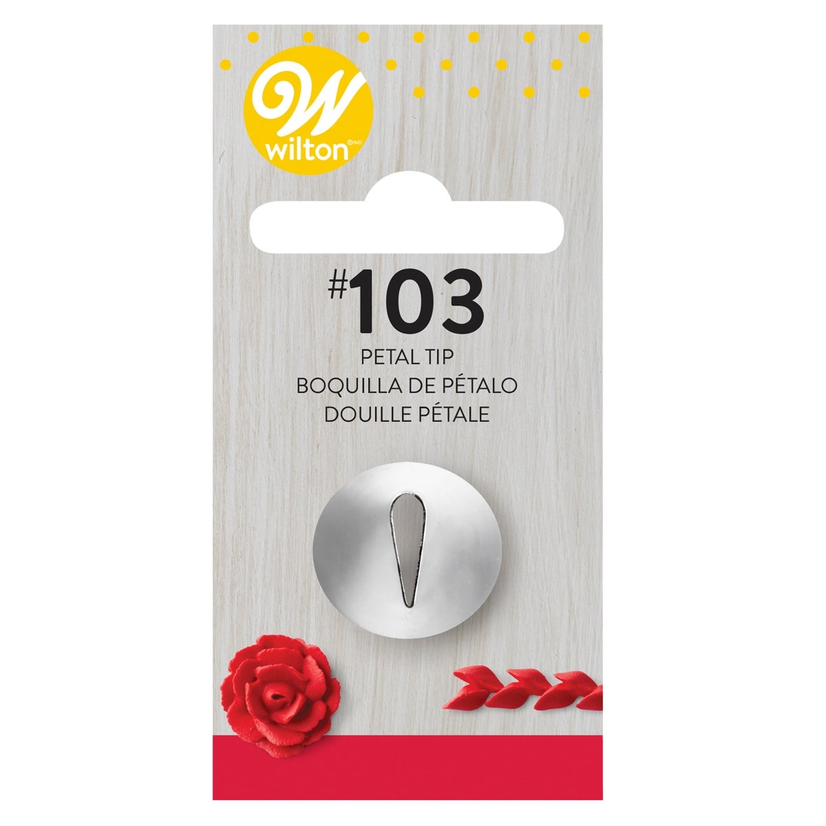 Wilton Douille #103 Pétale Cardé