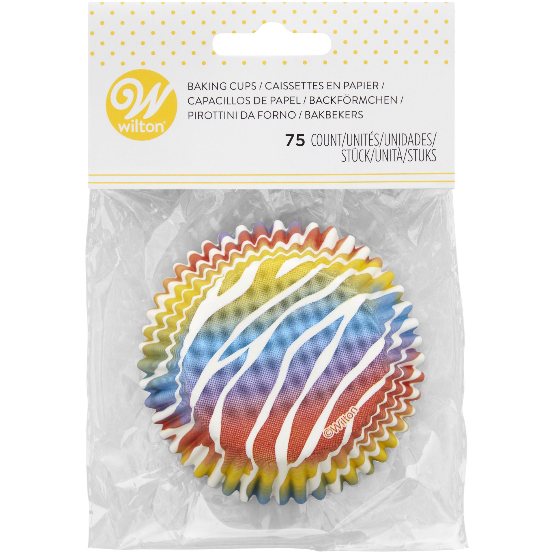 Wilton Caissettes Zèbrures Multicolores(x75)