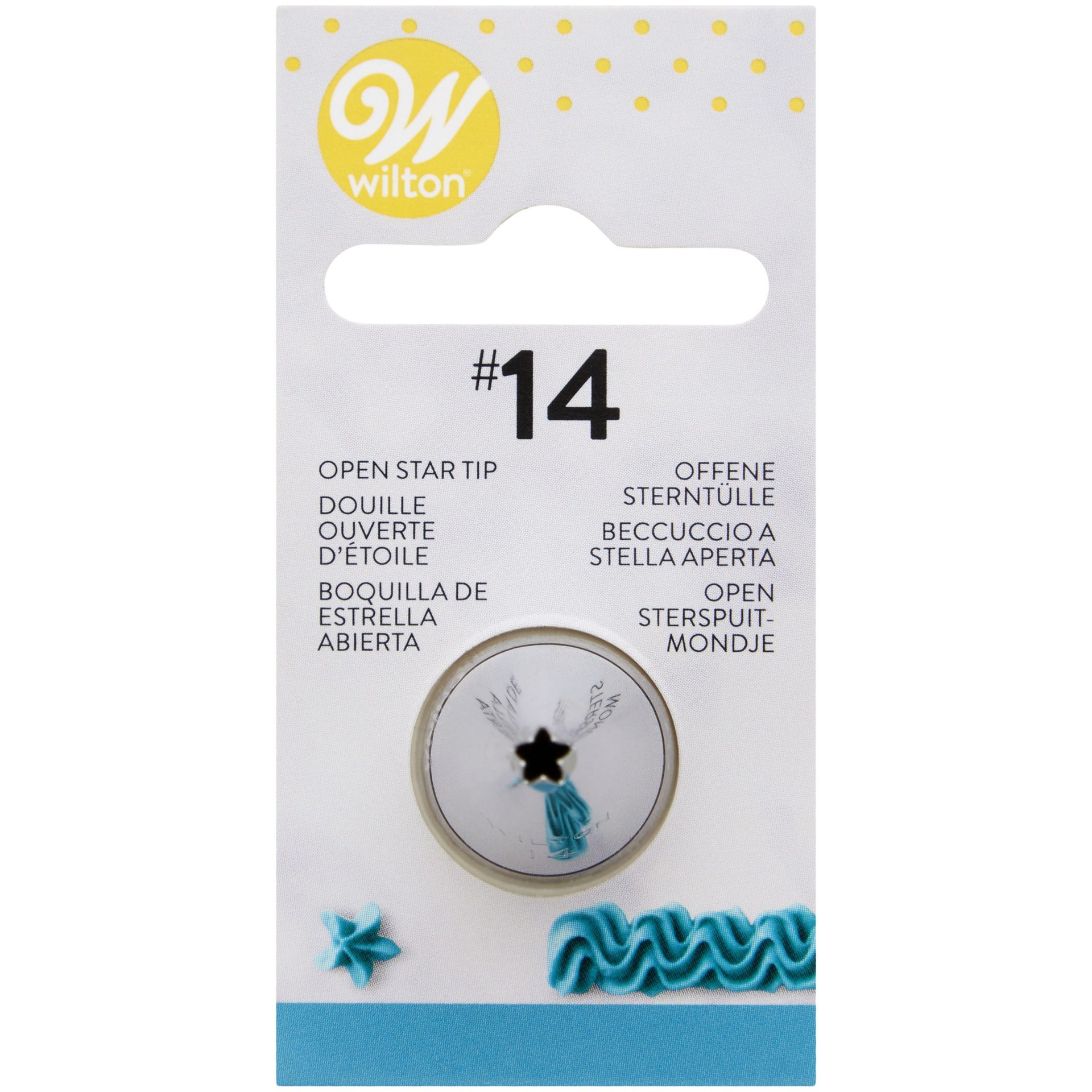 Wilton Douille #014 Open Star Carded