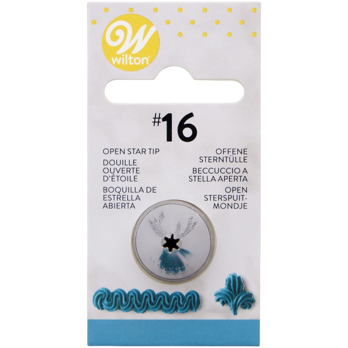 Wilton Douille #016 Open Star Carded