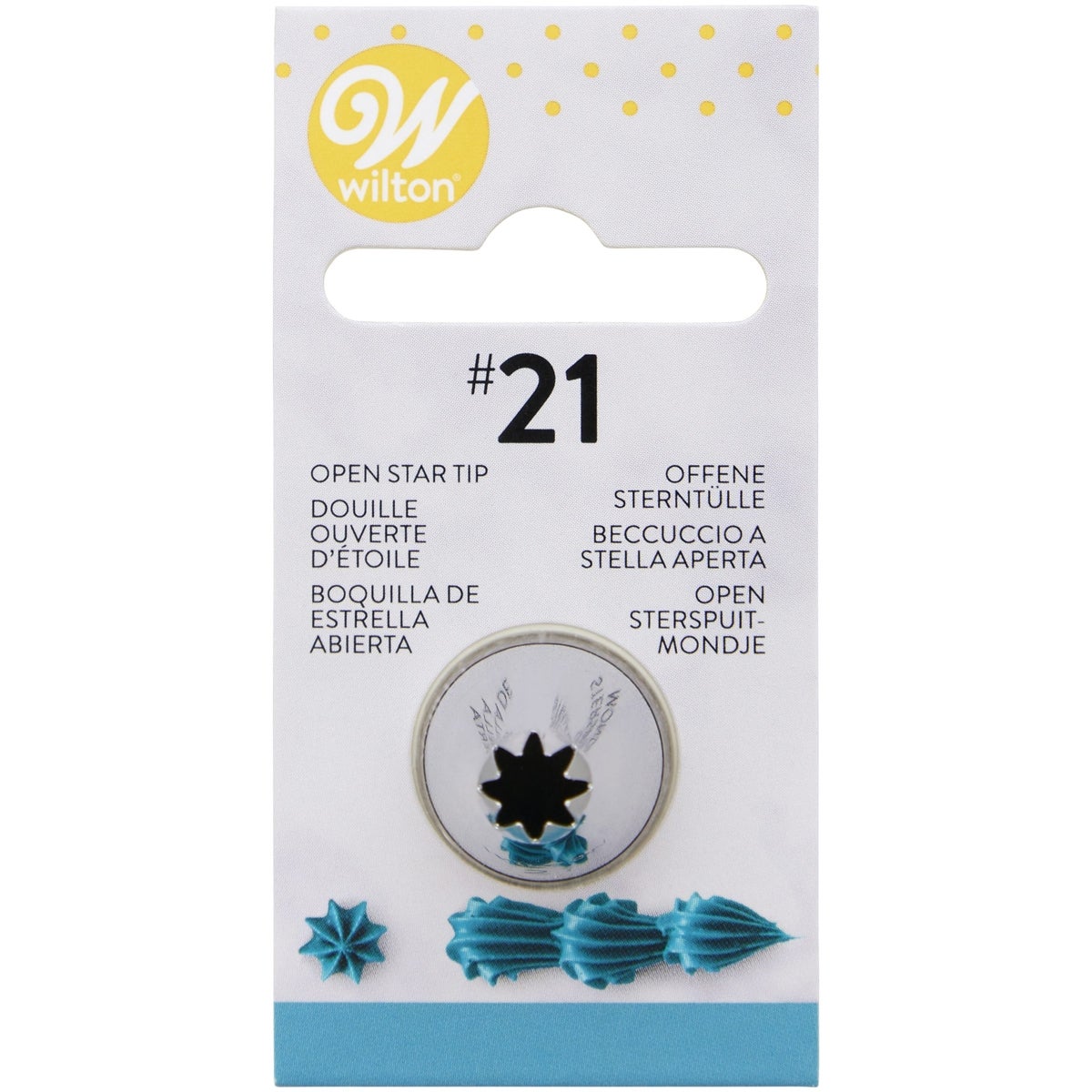 Wilton Douille #21 Open Star Carded