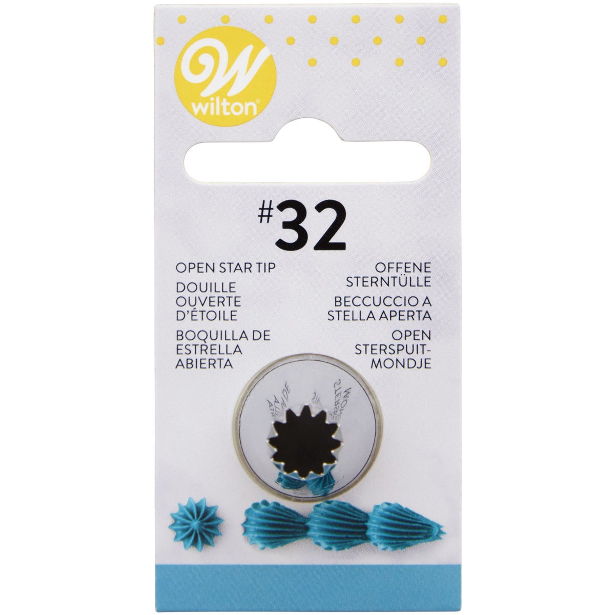 Wilton Douille #032 Open Star Carded