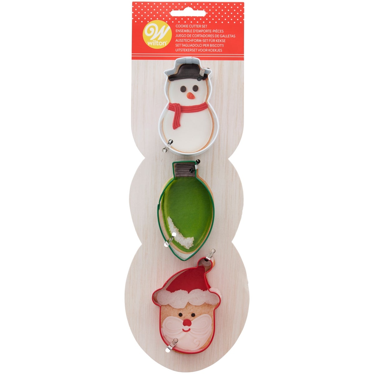 Wilton Découpeur de Biscuits Neige-Bulbe-Père Noël Set/3