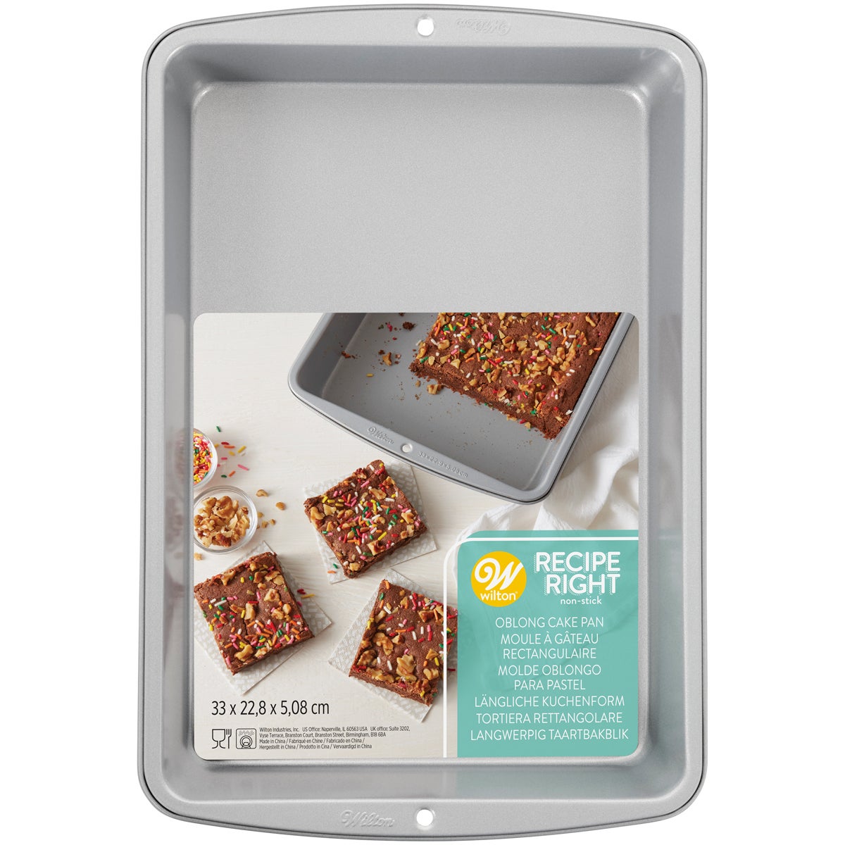 Wilton Recipe Right Moule Gâteau Rectangulaire 33 x 22,9 cm