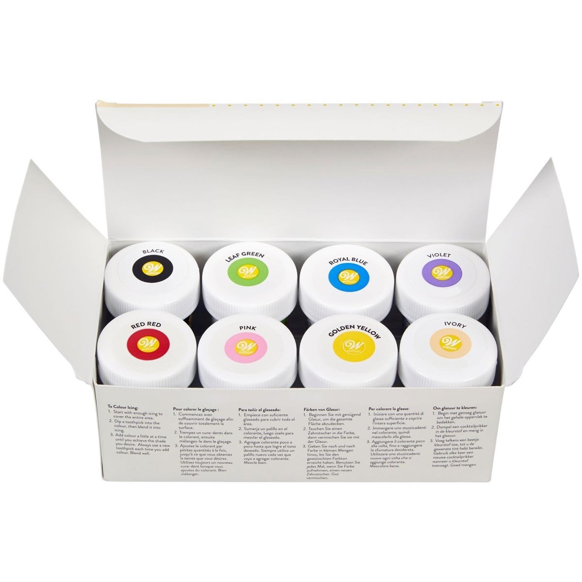Wilton Couleur de glaçage set 8 x 28g