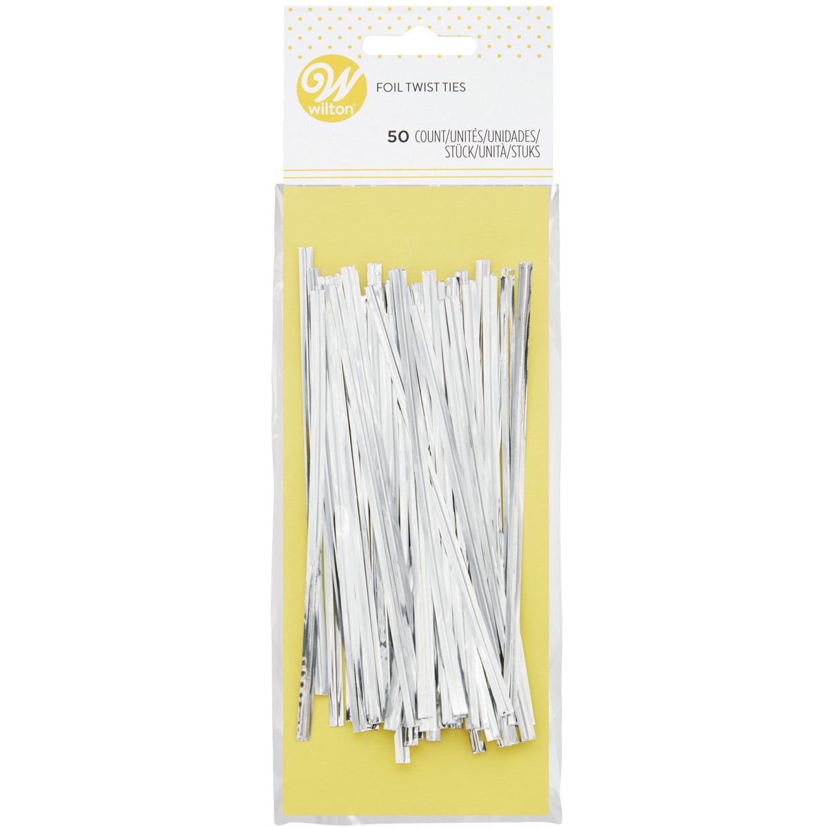 Wilton Silver Twist Ties pk/50