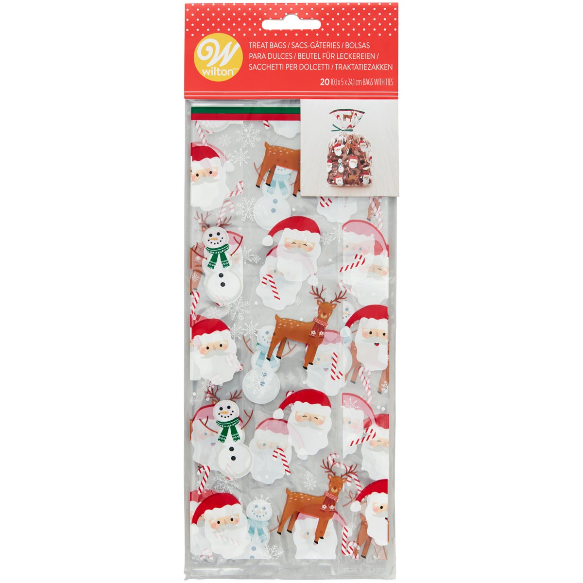 Wilton Sacs à friandises Noël/Bonhomme de neige/Renne pk/20
