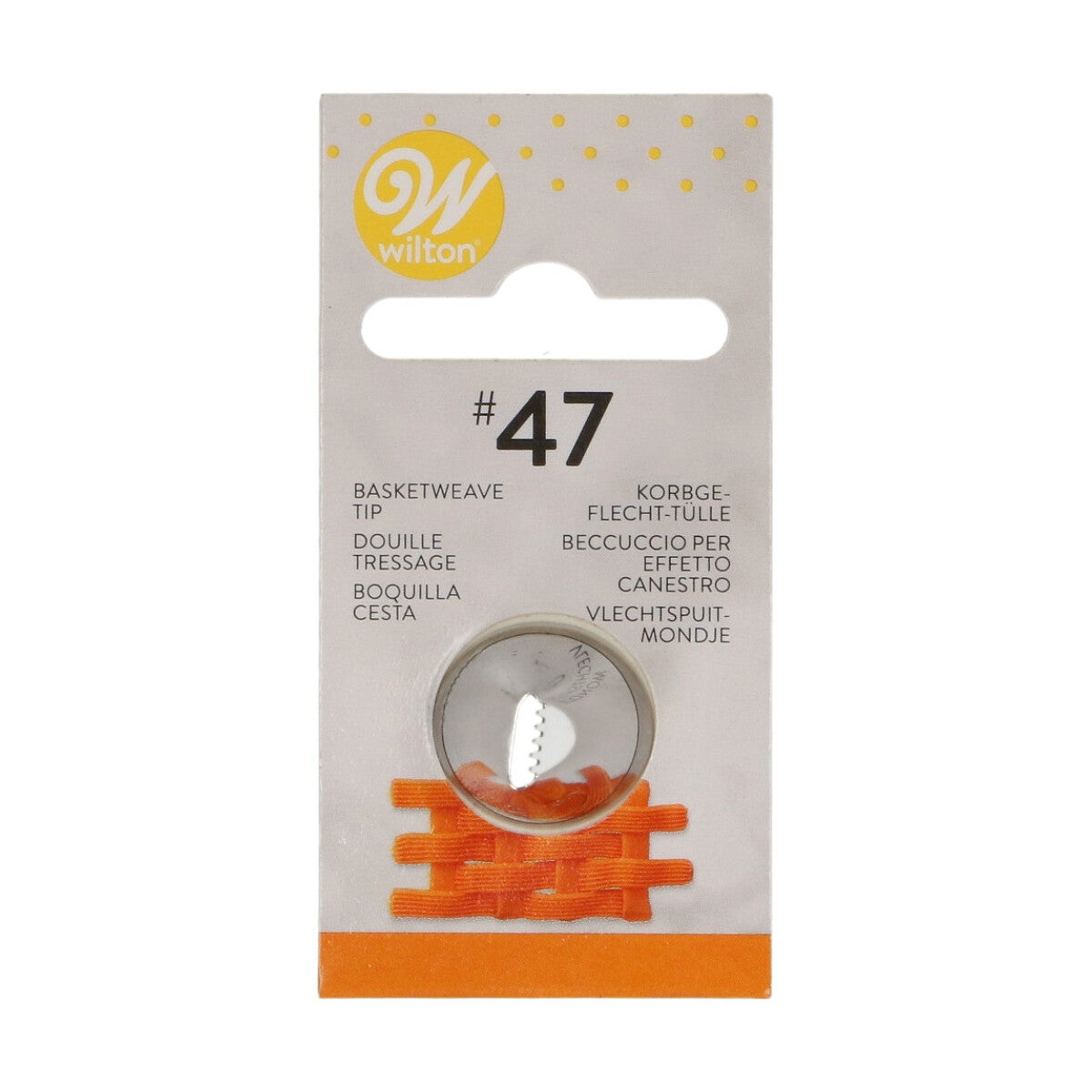 Wilton Douille #047 Basket weave Carded