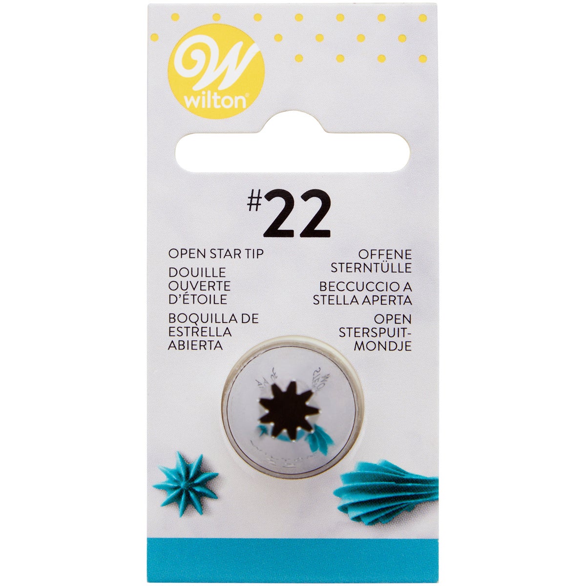 Wilton Douille #022 Open Star Carded