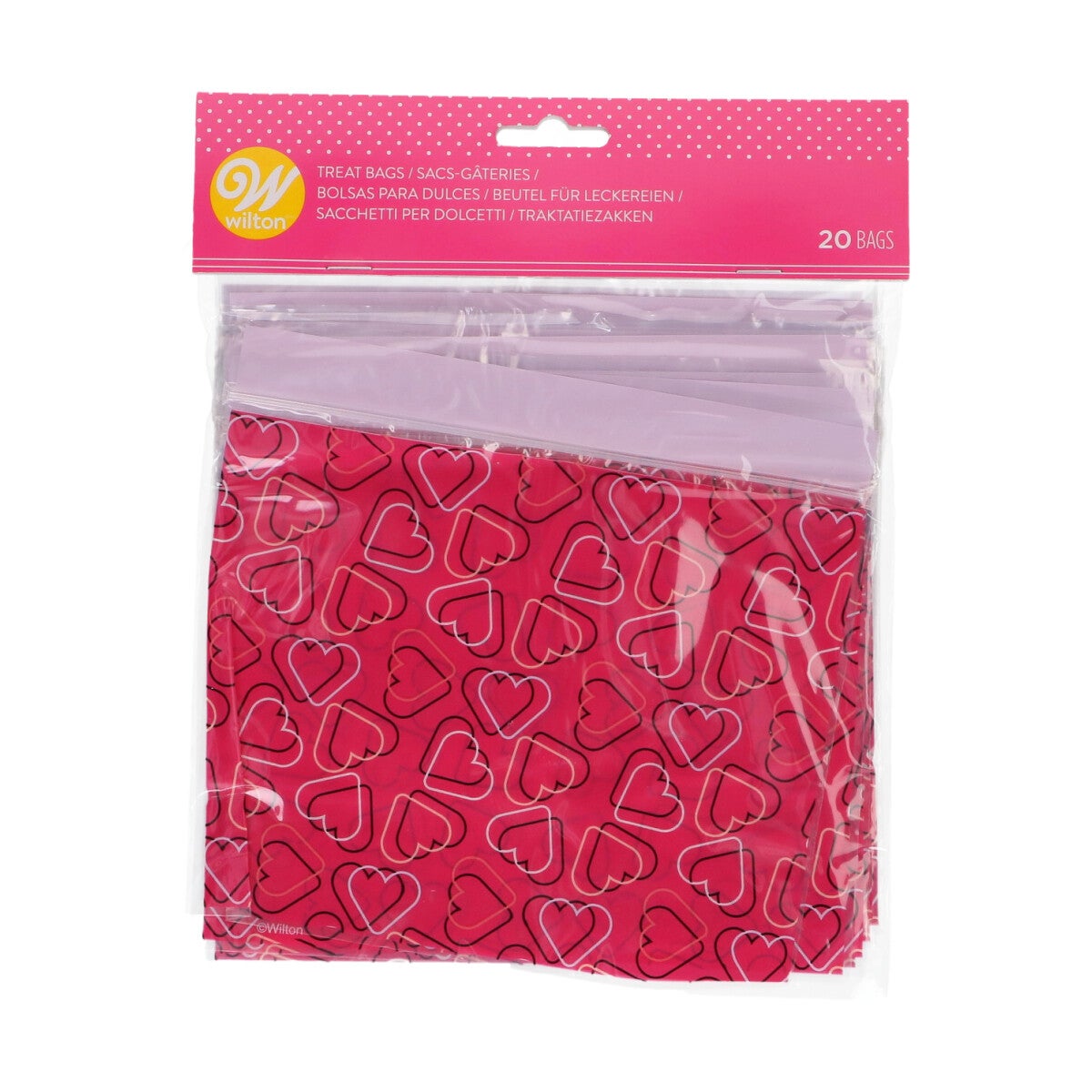Wilton Treat Bags Refermables Hearts pk/20