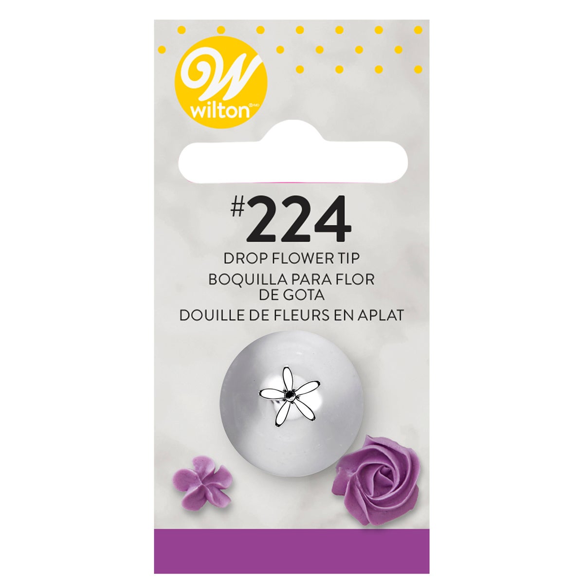 Wilton Douille #224 Dropflower Carded