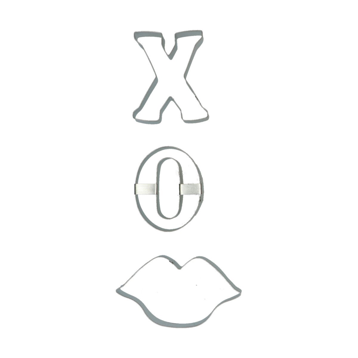 Wilton Cookie Cutter Set - Valentines Lips XO pk/3