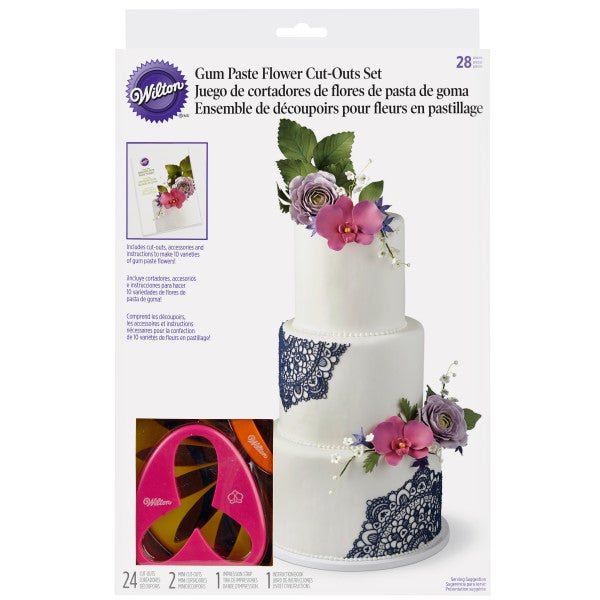 Wilton Emporte-pièces pour Gum Paste Fleur Set/28