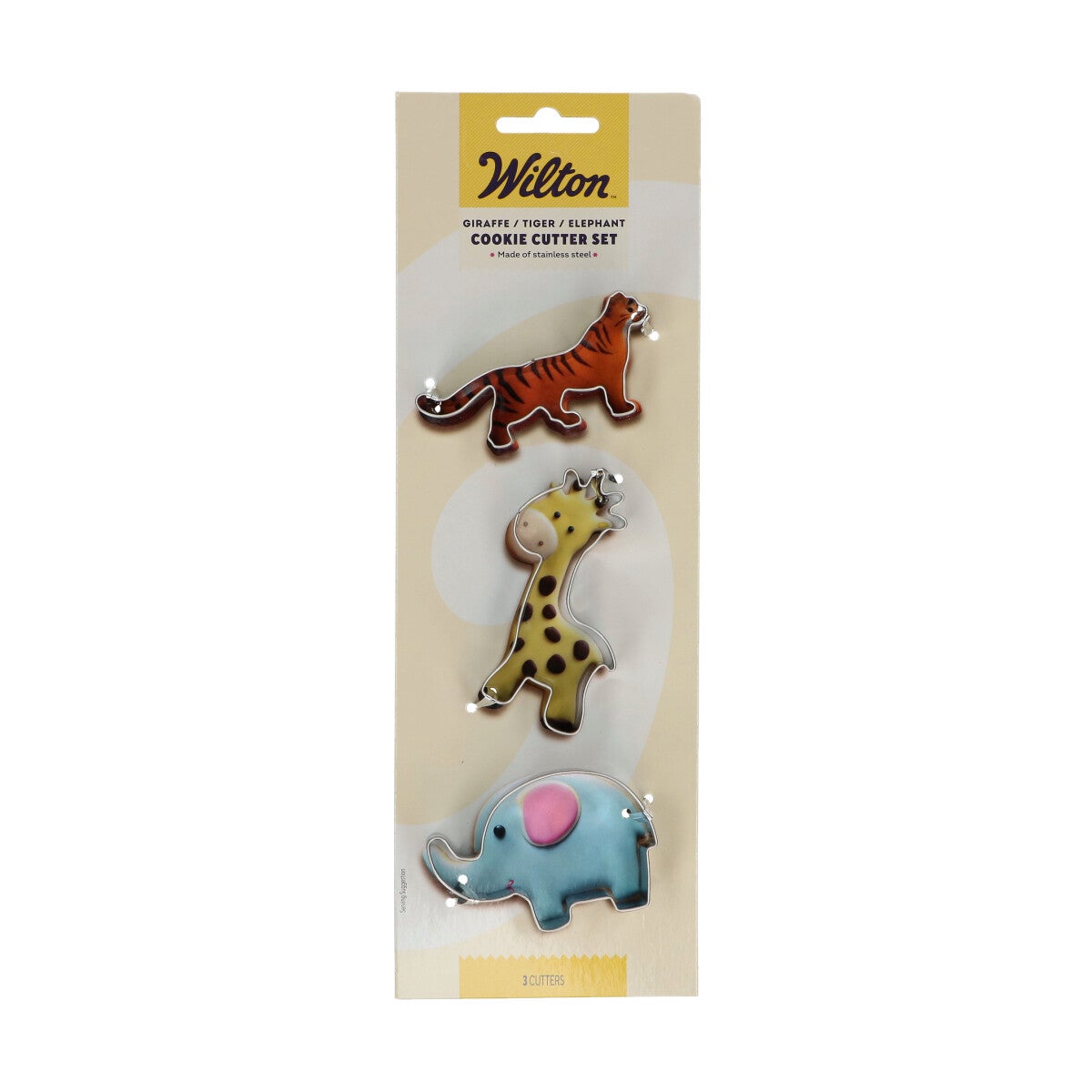 Wilton Emporte-pièce Girafe - Tigre - Éléphant - set/3