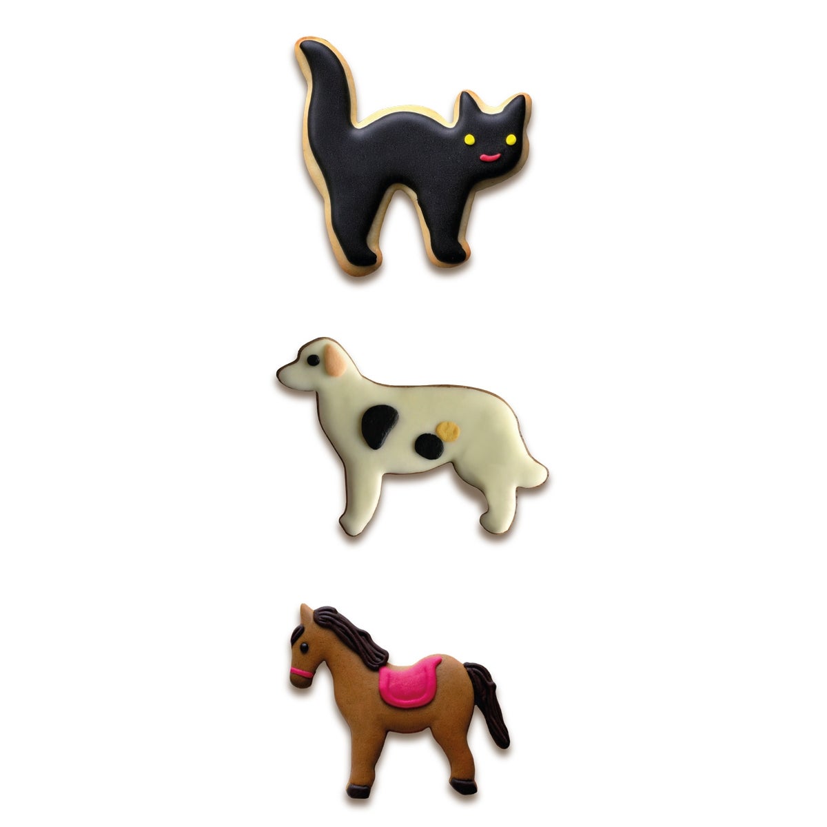 Wilton Emporte-pièce Chat - Chien - Cheval - set/3