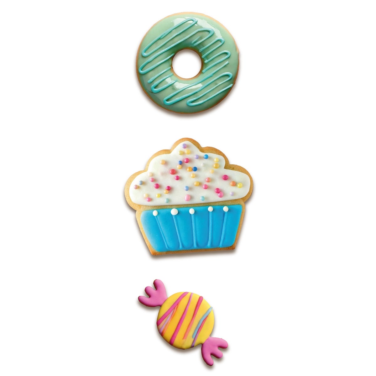 Wilton Emporte-pièce Donut - Cupcake - Bonbon - set/3