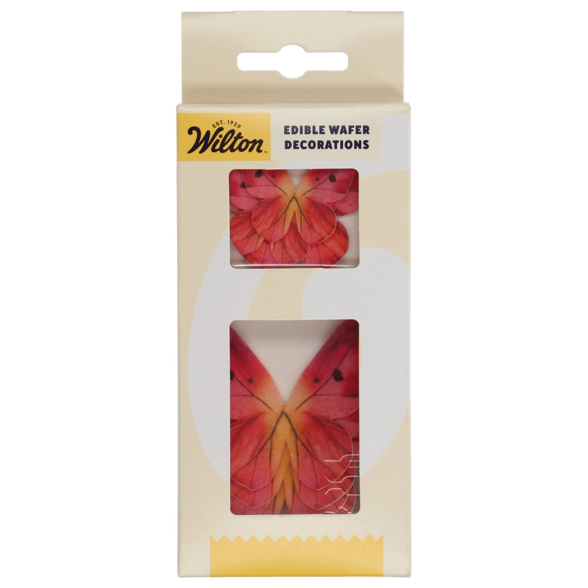 Wilton Décorations en Papier Comestibles Papillons Omre Rose set/8