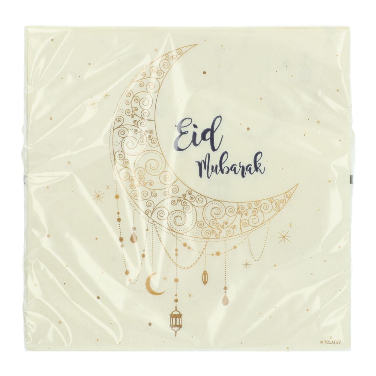 Folat Serviettes Eid Mubarak 33x33cm pk/20
