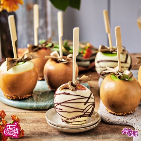 Gedipte Toffee en Chocolade Appels