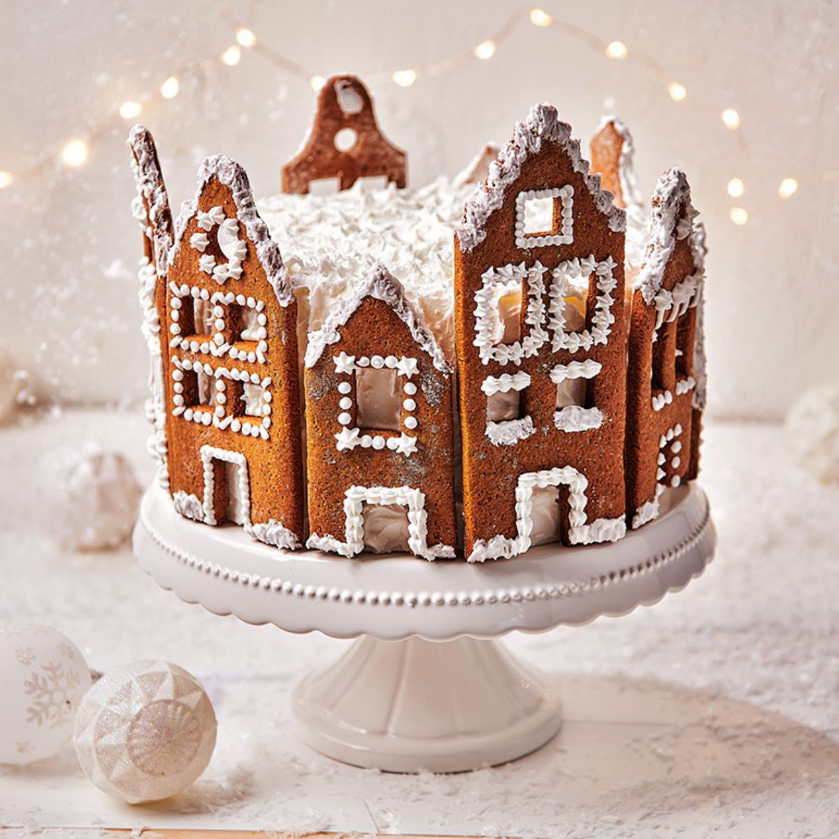 Gingerbread huis taart
