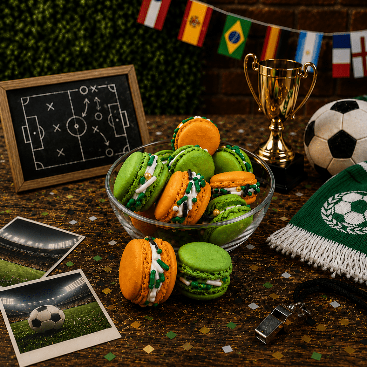 WK Voetbal Macarons